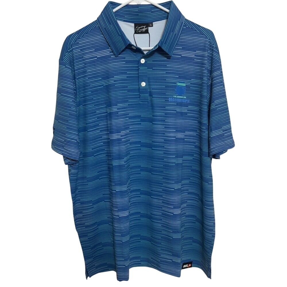 NWT Sunday Swagger Los Angeles Mad Drops Polo Shirt Mens size XL pickle ball MLP